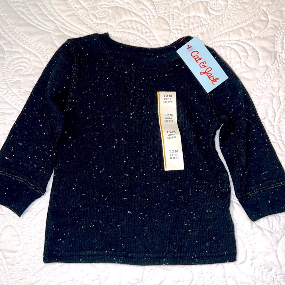 NWT Cat & Jack Long Sleeve Shirt, 12M